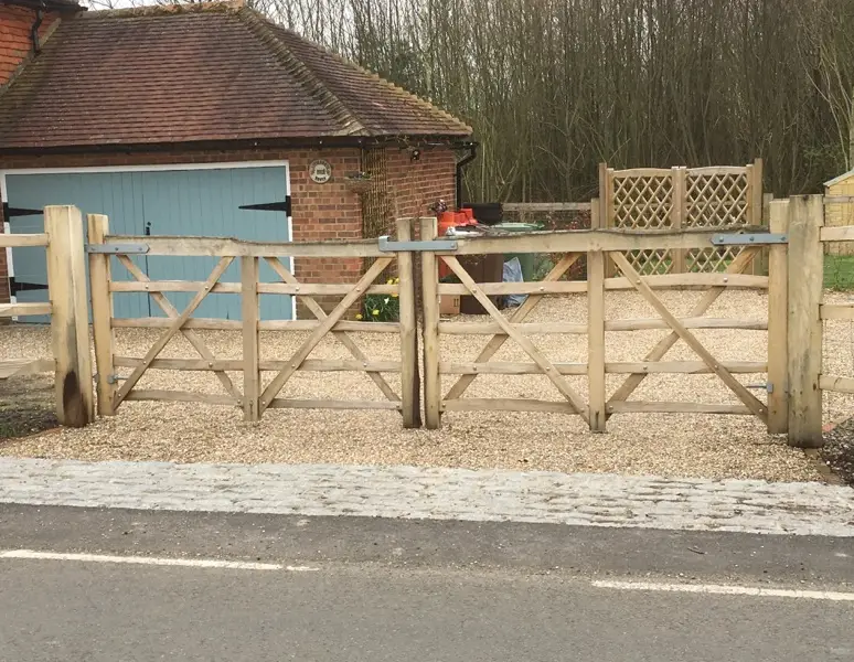 Sweet Chestnut Gate Post