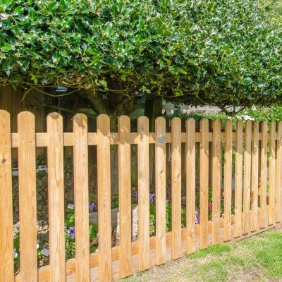 Palisade Picket Fence Panel | Rounded Top | 900mm | 1.8m | 1069c